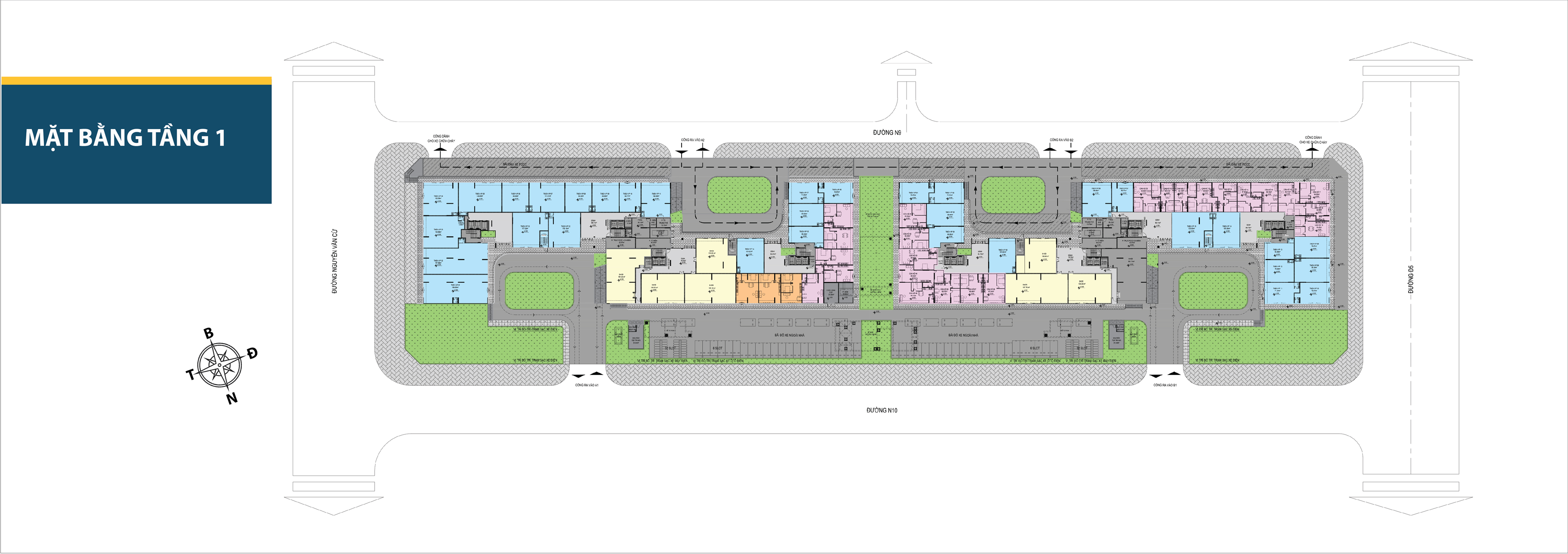 Mặt bằng tầng 1 Phước An Gateway